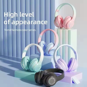 <span class=keywords><strong>Casque</strong></span> sans fil Hi-Fi avec microphone lumineux, style sportif dégradé, pour filles, avec réduction de <span class=keywords><strong>bruit</strong></span> et basses profondes, compatible avec les écouteurs - Product Image 4