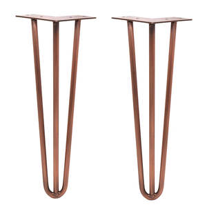 산업 복고풍 머리핀 테이블 다리 28 인치 블랙 연철 책상 다리 4 세트 커피 테이블에 적합한 산업 디자인 - Product Image 2