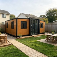 Maison extensible minimaliste de 20 pieds avec 2 pièces pour usage touristique