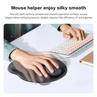 Tapis de souris UGREEN LP668 avec support pour le poignet, tapis de souris ergonomique antidérapant en mousse à mémoire de forme pour le bureau, la maison, l'ordinateur, le PC, le bureau, tapis de souris en tissu