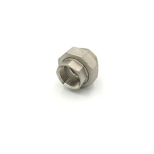 ข้อต่อท่อสแตนเลส 304 316 ขนาด <span class=keywords><strong>1</strong></span>/4" 3/8" <span class=keywords><strong>1</strong></span>/2" 3/4" <span class=keywords><strong>1</strong></span>" 2" 3" 4 นิ้ว แบบเกลียวในและเกลียวนอก - Product Image 2