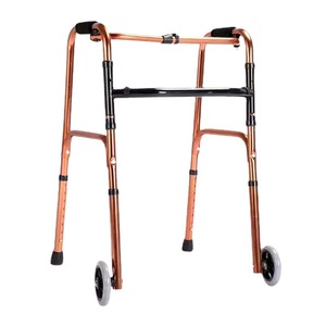 Bronze Aluminum Alloy Walking Aid Height Adjustable Foldable Telescopic Four Legged <b>Cane</b> For Rehabilitation Support - Product Image 5