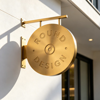 Plaque en laiton et aluminium résistante aux intempéries pour extérieur, logo personnalisé, plaque métallique gravée