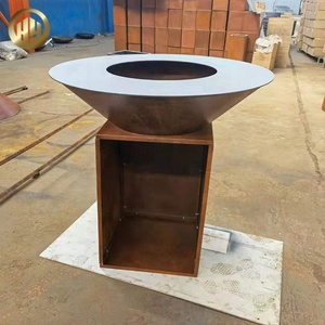 Mesa redonda de alta calidad para barbacoa de <span class=keywords><strong>leña</strong></span>, hecha de metal y alimentada por <span class=keywords><strong>leña</strong></span> - Product Image 4