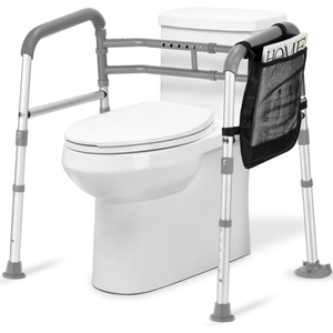 Nuevo producto 2023, marco de inodoro para el cuidado del hogar, rieles de seguridad para asiento de inodoro independiente para ancianos y discapacitados - Product Image 2
