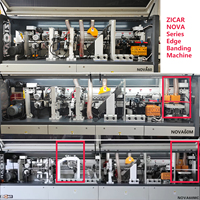 ZICAR Plaqueuse de Chants Automatique pour Panneaux MDF, PVC, Mélaminés, Plastiques, Contreplaqués, pour Portes d'Armoires et Meubles de Menuiserie