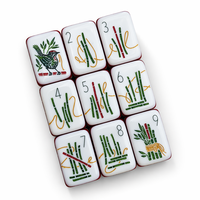Jeu d'échecs de luxe en acrylique style moderne, tuiles de mahjong américaines, 7 couches, pour le divertissement - Vente chaude