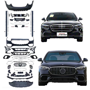 Kit de Carrocería para <span class=keywords><strong>Mercedes</strong></span>-Benz Clase S W223 2021 <span class=keywords><strong>2022</strong></span> 2023 2024 2025, Mejora a Parachoques Deportivo <span class=keywords><strong>S63</strong></span> AMG, Faldones Laterales - Product Image 1
