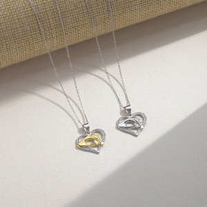 Collana con ciondolo a forma di cuore per donna, gioielli minimalisti alla moda, regalo per l'uso quotidiano - Product Image 3