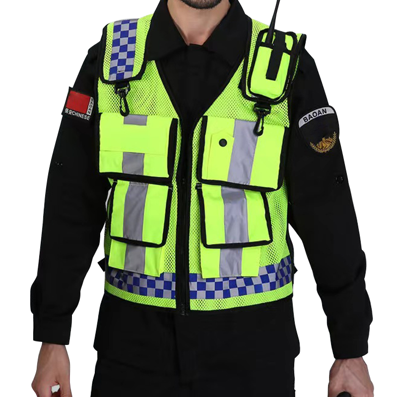 Индивидуальная сетчатая Светоотражающая куртка, Светоотражающий Жилет высокой видимости, защитный жилет