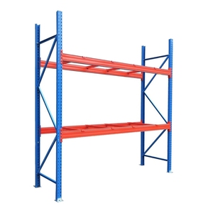 重型五层托盘货架系统 钢制结构 负载能力300-500kg/平方米 实心钢地板 粉末涂层 - Product Image 1