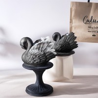 Bougie texturée artisanale de luxe écologique en cire de soja parfumée Cygne, sans fumée, aromathérapie, Flamingo, pour mariage, décoration intérieure, Saint-Valentin