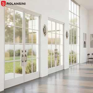 <span class=keywords><strong>Porta</strong></span> a Battente Francese per Esterni Rolansini, Doppia <span class=keywords><strong>Porta</strong></span> in Vetro, Isolamento Acustico in Fibra di Vetro, Telaio in Alluminio, per Balcone, Ingresso, Patio - Product Image 3