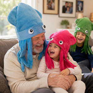 Chapeau Pieuvre Coloré, Coiffe Animale Mignonne, Casquette de Costume Nouveauté, Accessoire de Spectacle pour Enfants et Adultes, Idéal pour les Événements Déguisés - Product Image 4