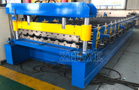Machine automatique de fabrication de tôles de toiture contrôlée par ordinateur Delta, machine de formage de tôles IBR