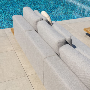 Canapé d'extérieur en bois massif pour salon de jardin, style moderne indonésien - Product Image 3