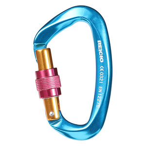 25KN aluminium d forme plat mousqueton escalade mousqueton crochet - Product Image 4