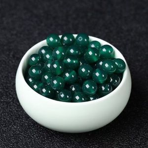 Perles en pierre d'agate naturelle rouge, verte, noire, jaune et blanche en gros pour bracelets et colliers faits main DIY - Product Image 3