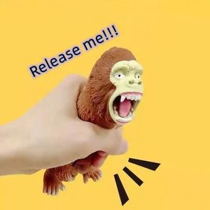 TPR şempanze tasarım anti-stres sıkmak Gorilla maymun oyuncak süper gerilebilir erkek kız için özel Logo yenilik <span class=keywords><strong>Toy</strong></span> oyuncak - Product Image 3