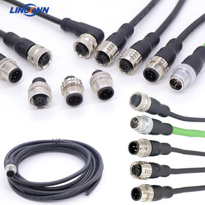 Linconn מותאם אישית ip66 עמיד למים בורג תקע זכר נקבה 3 4 5 8pin M12 מחבר צומת תיבות חשמל - Product Image 4