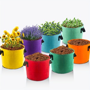 Sacs <span class=keywords><strong>de</strong></span> culture en tissu non tissé en polyester respirant, écologiques et réutilisables, pots <span class=keywords><strong>de</strong></span> pépinière <span class=keywords><strong>de</strong></span> 3 gallons pour plantes, racines saines - Product Image 1