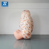 Modèle gonflable personnalisé de gâteau aux graines de sésame en forme de dessin animé, accessoire gonflable hermétique pour la décoration de festivals culinaires en extérieur