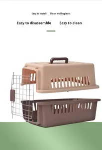 इटा ने पीप पालतू एयरलाइन वाहक फोल्डेबल पोर्टेबल ठोस रंग यात्रा क्रट मध्यम बड़ी बिल्लियों कुत्तों को भारी शुल्क हवादार किया - Product Image 3