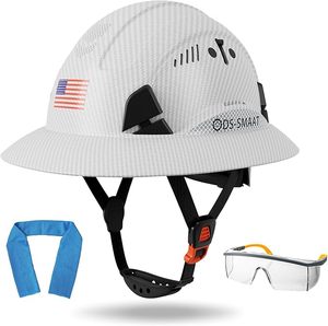 خوذة أمان صناعية كاملة الحافة من ديكي مصنوعة من البولي إيثيلين عالي الكثافة خفيفة الوزن متوافقة مع معايير CE EN397 وEN166 - Product Image 3