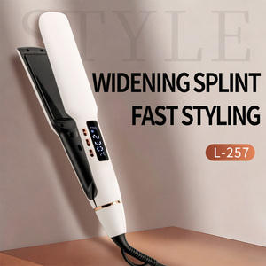 Plancha de Pelo con Revestimiento Cerámico y Logotipo Personalizado, Placas Anchas, Calentamiento Rápido PTC, Pantalla LCD de Temperatura, <span class=keywords><strong>1</strong></span> Año de Garantía - Product Image 6