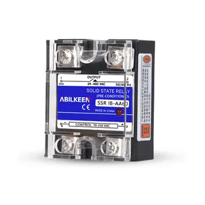 ABILKEEN en kaliteli SSR IB-AA60 AC kontrol AC tipi 60A güç kaynağı tek fazlı Solid State röle devre voltaj regülasyonu