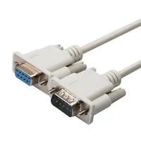 Cable de Extensión Serial RS232 DB9 de 9 Pines, Macho a Hembra, 1.5m 3m 5m 10m, Blanco, OD5.0