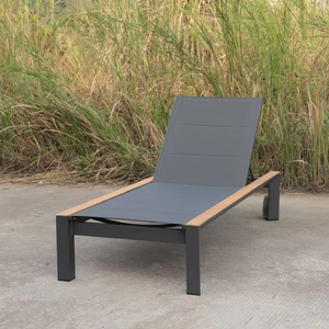 Sdraio <span class=keywords><strong>da</strong></span> Piscina Moderna Regolabile per Hotel, Lettino Impilabile, Chaise Longue Singola Resistente per Esterni a Prezzo All'Ingrosso - Product Image 1