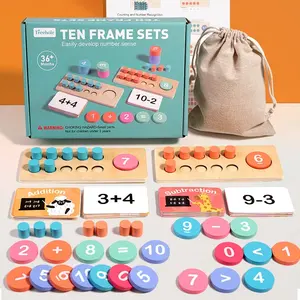 Matériel pédagogique pour la maternelle : Comptoirs à dix chiffres pour l'addition, la soustraction et l'arithmétique – Jouets mathématiques pour enfants - Product Image 2