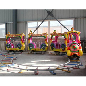 Divertente Trenino per Bambini, Giostra per Parchi a Tema, Grande <span class=keywords><strong>Treno</strong></span> su Rotaia in Vendita, Trenino Elettrico Personalizzato per Centri Commerciali, 1 Set - Product Image 1