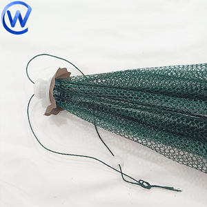 American Best Aquaculture Piège à crabe pliable à 7 trous Piège à écrevisses Crawdad Piège à pêche pliant style parapluie - Product Image 5