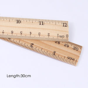<span class=keywords><strong>Regla</strong></span> Recta <span class=keywords><strong>de</strong></span> <span class=keywords><strong>Madera</strong></span> Natural <span class=keywords><strong>de</strong></span> Doble Cara con Escala <span class=keywords><strong>de</strong></span> 12 Pulgadas / 30 cm, Diseño Seguro y Fácil <span class=keywords><strong>de</strong></span> Usar <span class=keywords><strong>de</strong></span> FOSKA, <span class=keywords><strong>para</strong></span> Uso en el Hogar, Estudiantes y Oficina - Product Image 2