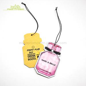 2026 Eago Promos 原创定制印刷精美纸制汽车空气清新剂 活动用悬挂式空气清新剂 - Product Image 5