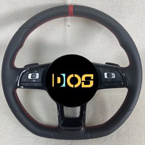Volante Deportivo Personalizado de Fibra de Carbono y Alcántara para Volkswagen VW <span class=keywords><strong>Gti</strong></span> Golf 5 6 7 MK6 MK7 <span class=keywords><strong>MK8</strong></span> Jetta Passat MK5 MT <span class=keywords><strong>GTI</strong></span> - Product Image 6