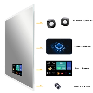 Miroir de salle de bain intelligent Vercon AI, anti-buée, avec minuteur de brossage de dents intelligent, cadre en aluminium, connexion Bluetooth stable, miroir de vanité - Product Image 3