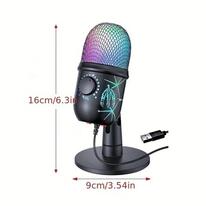 <span class=keywords><strong>Microphone</strong></span> USB pour jeux sur ordinateur de Verboy avec éclairage RVB, support de <span class=keywords><strong>microphone</strong></span> pour <span class=keywords><strong>gamer</strong></span>, <span class=keywords><strong>microphone</strong></span> de jeu pour ordinateur portable <span class=keywords><strong>PC</strong></span> pour podcast - Product Image 4
