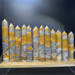 Cristales de Alta Calidad, Torre de Cristal Curativo, Punta de Jaspe Abejorro para Decoración - Product Image 1