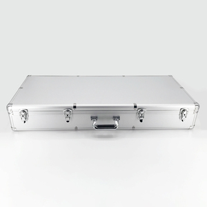 Tùy chỉnh kích thước dễ dàng mang nhôm đôi Guitar trường hợp chuyến bay với bọt đệm - Product Image 2