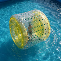 Balle aquatique gonflable de haute qualité à bas prix, balle aquatique en PVC colorée pour enfants et adultes, jeu d'amusement