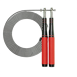 JANNATSPORTS Corde à sauter portable à vitesse réglable en fil d'acier pour la maison et la salle de sport, durable, fitness, cardio, boxe, perte de poids, unisexe - Product Image 3