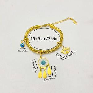 Pulsera de 18k con incrustaciones de resina epoxi, artículo de alta rentabilidad, regalo navideño para mujer, grado antidecoloración. - Product Image 4