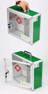 Venta caliente botiquín con cerradura botiquín de primeros auxilios montado en la pared Almacenamiento de baño gabinete médico colgante - Product Image 5