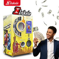 Distributeur automatique de coques de téléphone personnalisées INKELE avec écran tactile, graphismes, options de paiement multiples et Ethernet pour les commerces
