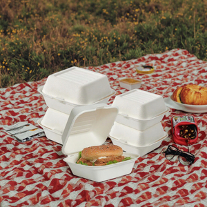 Tapa <span class=keywords><strong>de</strong></span> 6 pulgadas <span class=keywords><strong>de</strong></span> pulpa <span class=keywords><strong>de</strong></span> <span class=keywords><strong>caña</strong></span> <span class=keywords><strong>de</strong></span> azúcar compostada con materiales naturales, totalmente degradable, impermeable, resistente al aceite, apta para microondas. - Product Image 4