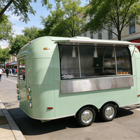 Chariot de cuisine mobile en aluminium personnalisable, grand camion de restauration, remorque alimentaire remorquable, camion à café, camion de snacks et de frites