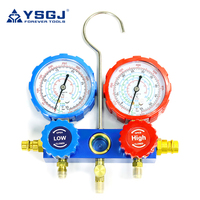 YSGJ Manomètre Numérique de Collecteur pour Réfrigération R134a R407c R12 R22, Outils de Diagnostic Climatiseur Automobile